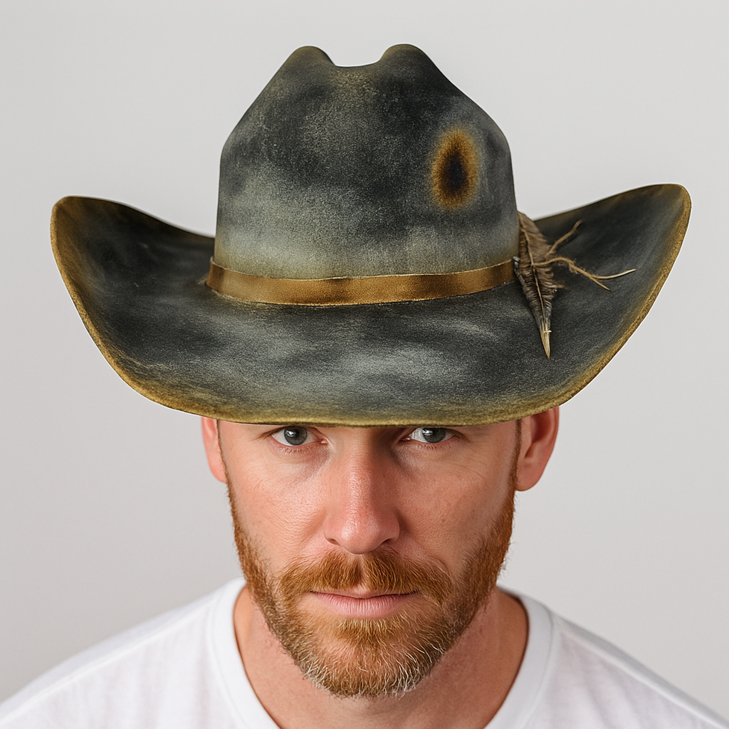 Distressed Gray Cowboy Hat