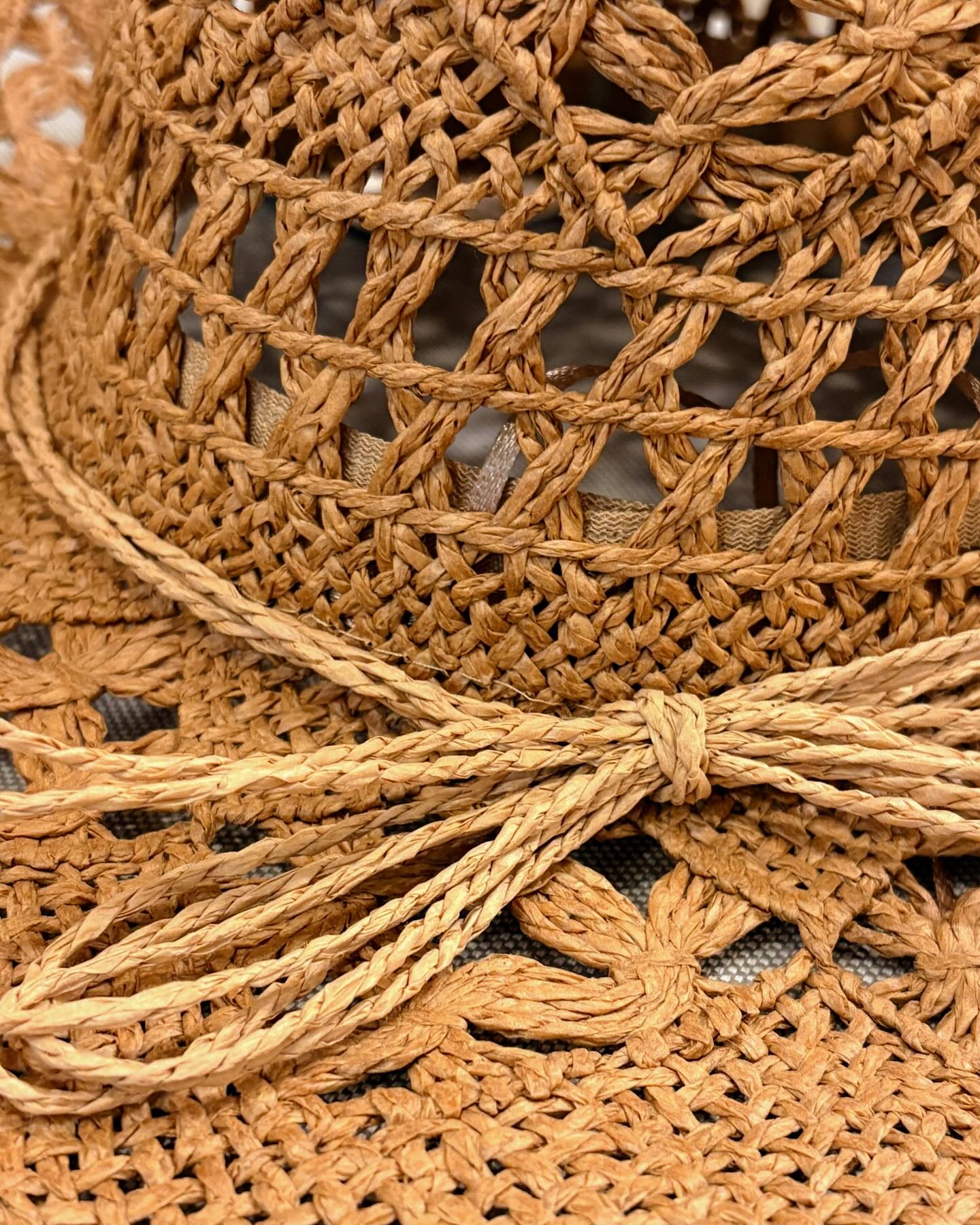 Hand - Crocheted Straw Cowboy Hat