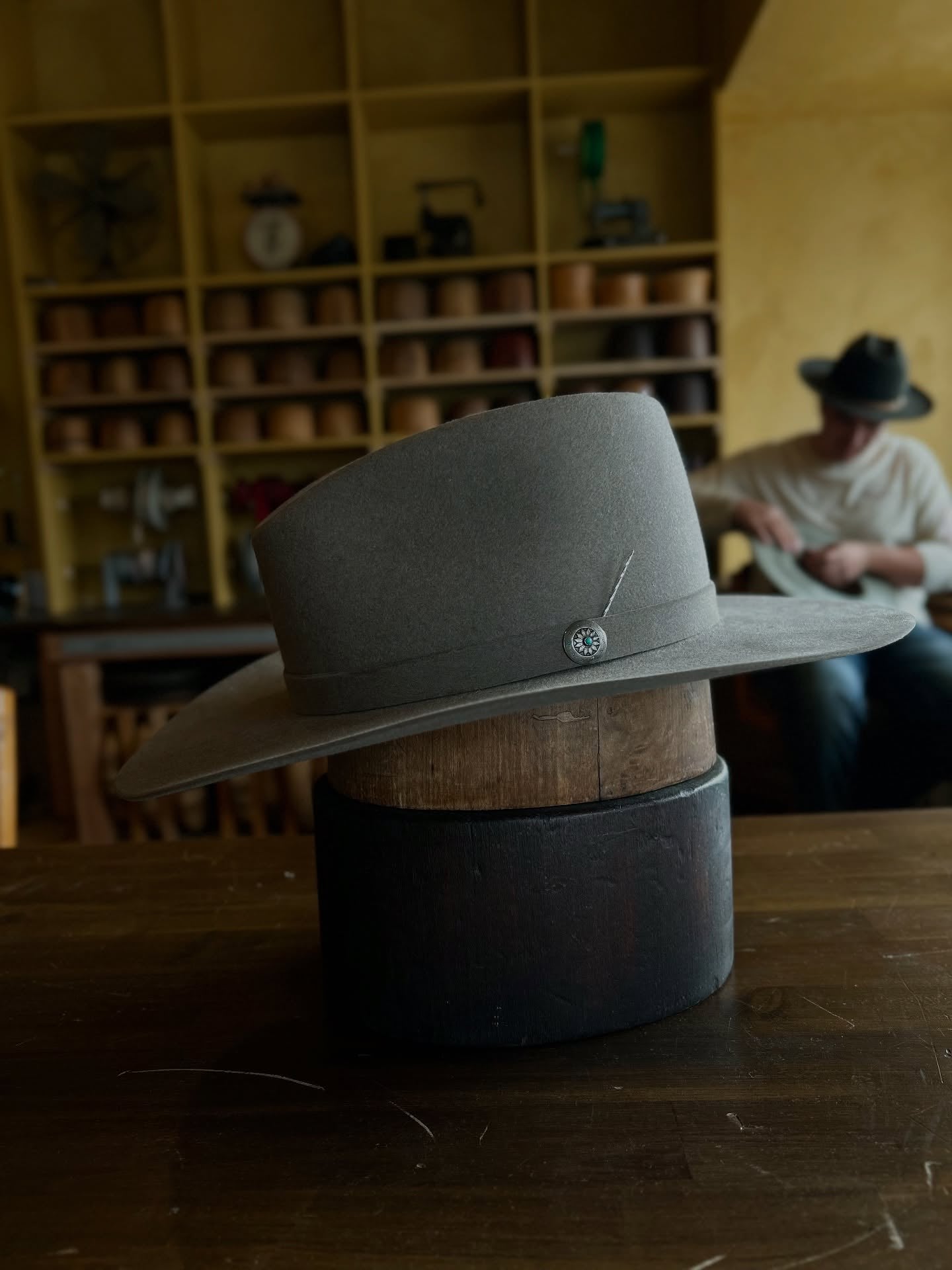 Handcrafted Wool Felt Cowboy Hat