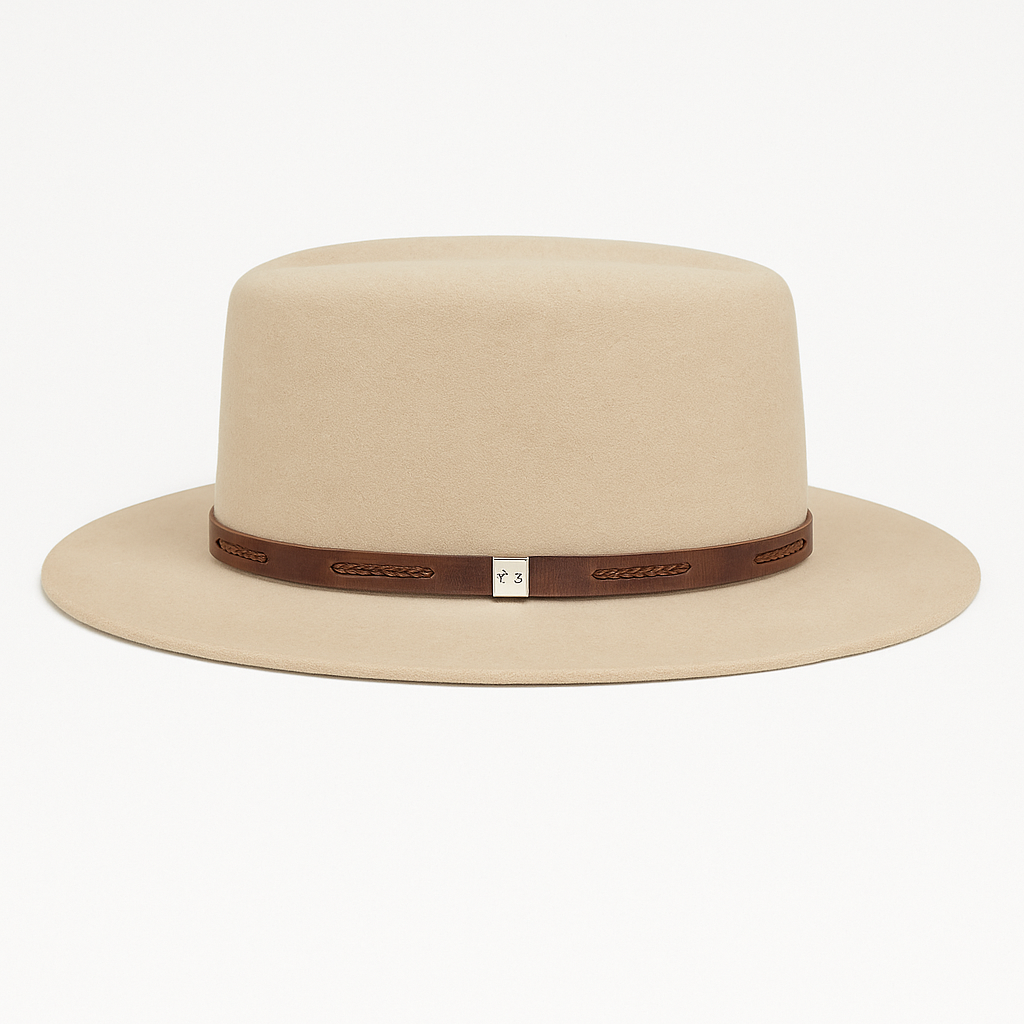 Handcrafted Tan Wool Fedora
