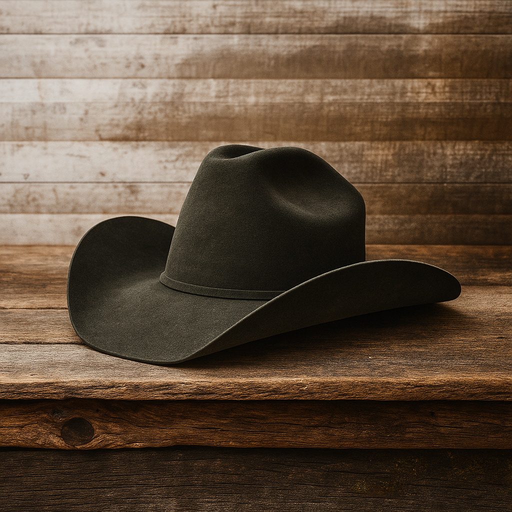 Classic Gray Wool Cowboy Hat