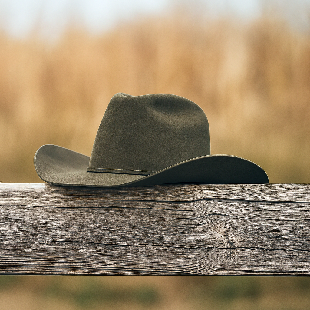 Classic Gray Wool Cowboy Hat