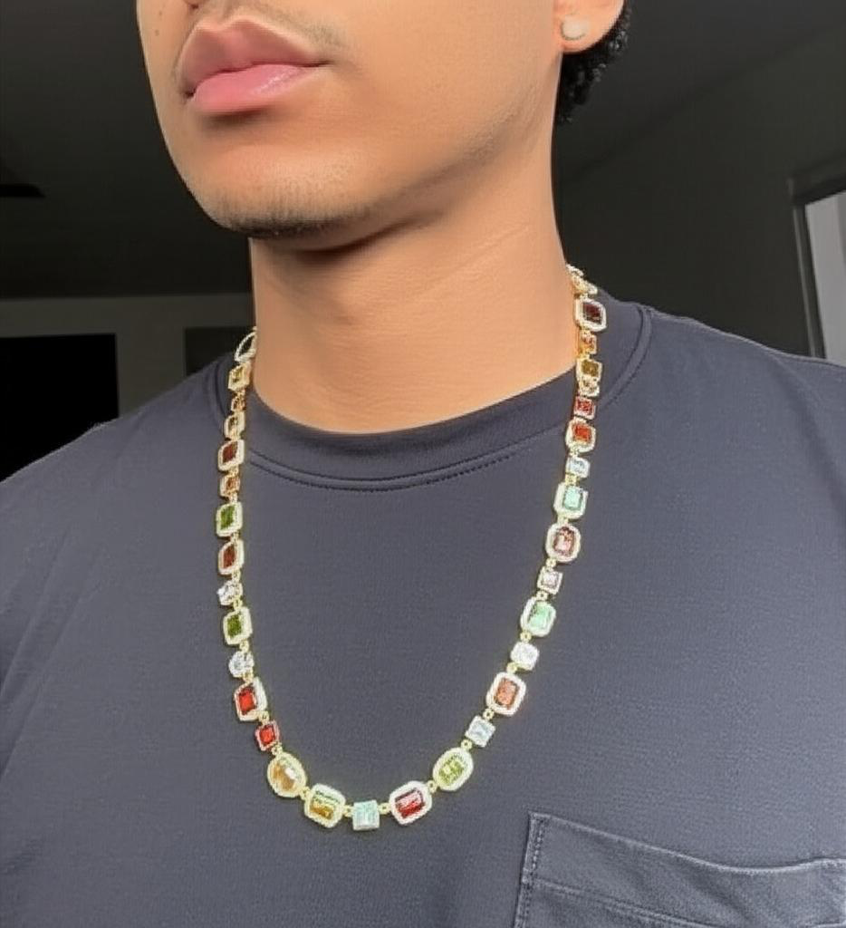 The Gemstone Chain Necklace for Bold Individuals