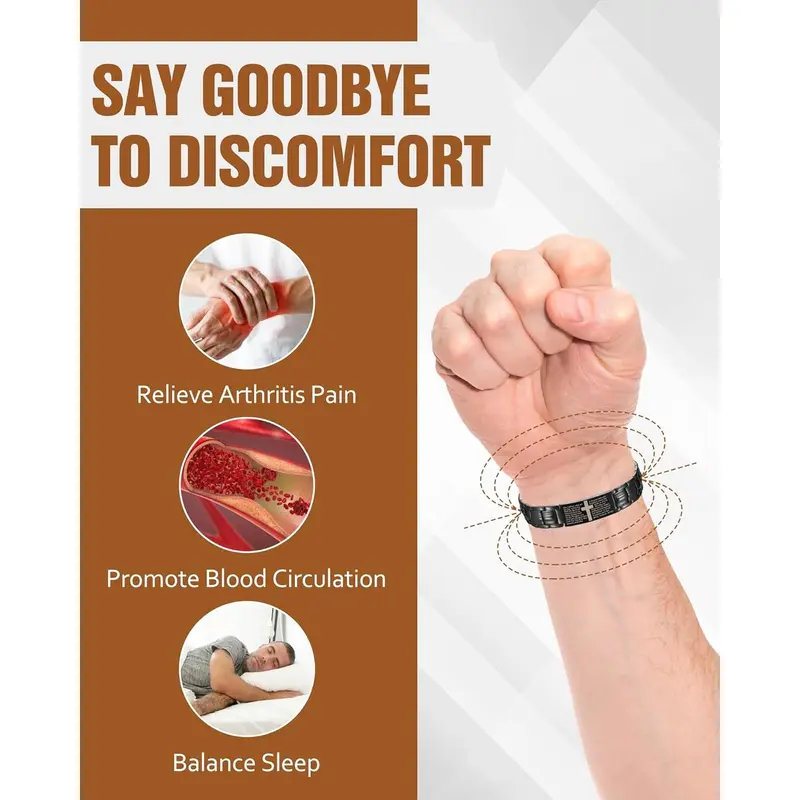 ✝️ God’s Blessing Magnetic Copper Bracelet — Engraved with Bible Prayer for Strength & Healing