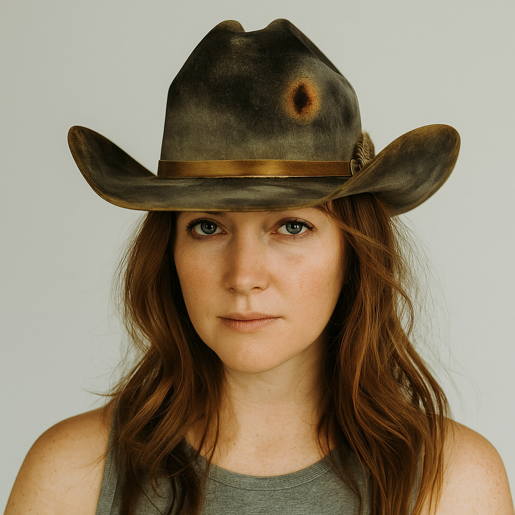 Distressed Gray Cowboy Hat