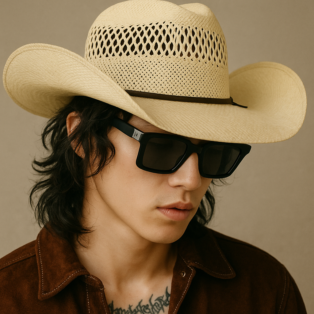 Breathable Straw Cowboy Hat
