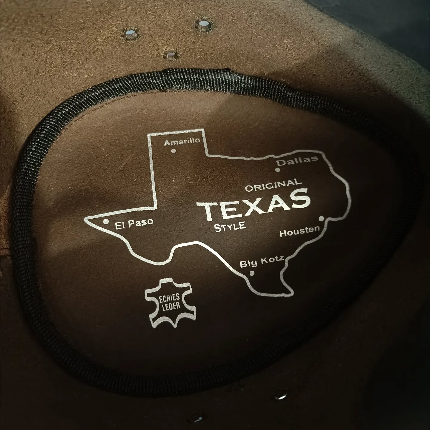 Handmade Brown Leather Cowboy Hat