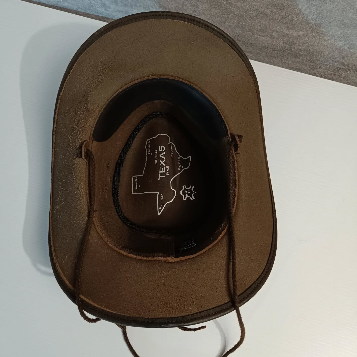 Handmade Brown Leather Cowboy Hat