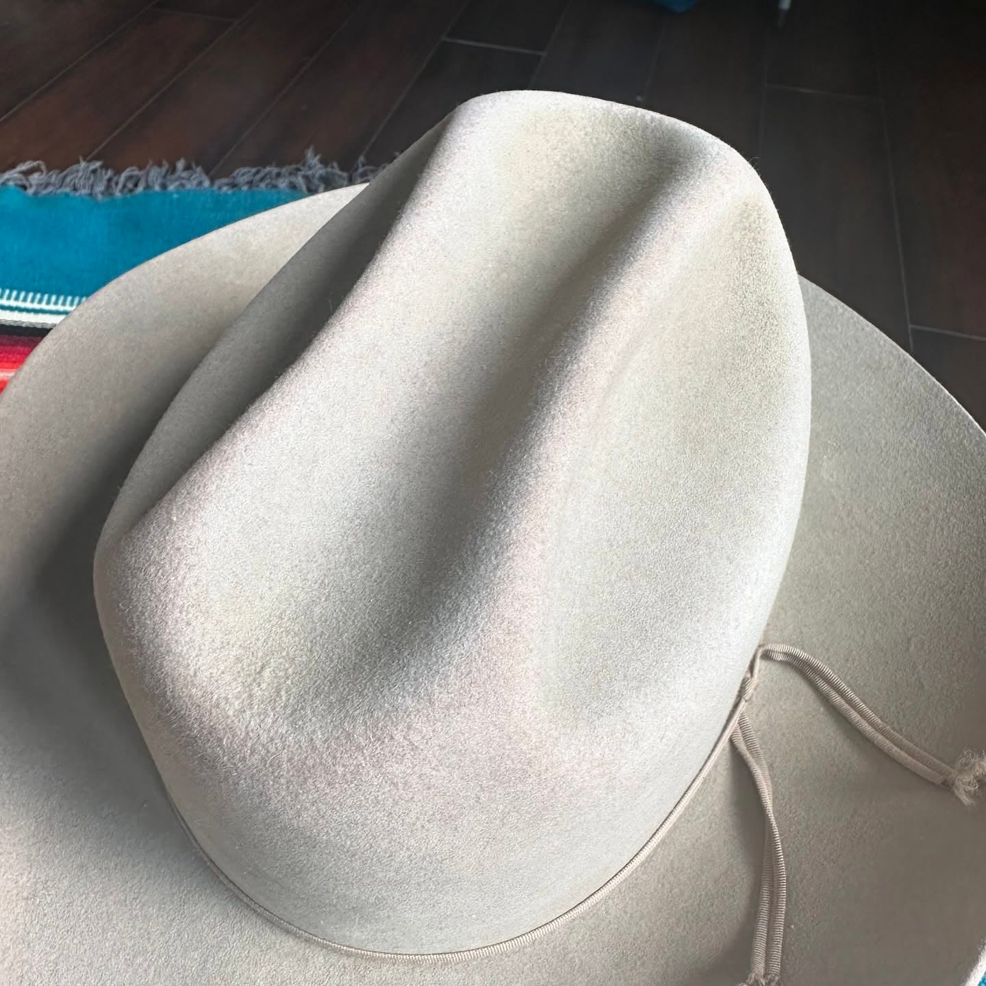 Classic Beige Wool Felt Cowboy Hat