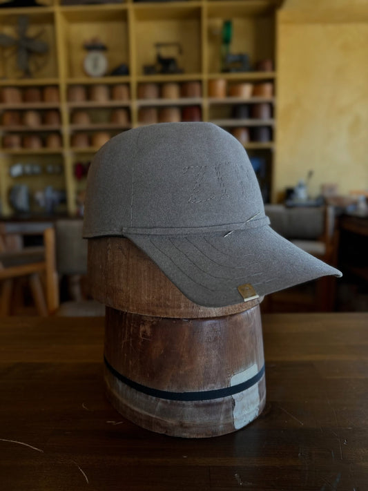 Embroidered Gray Baseball Cap