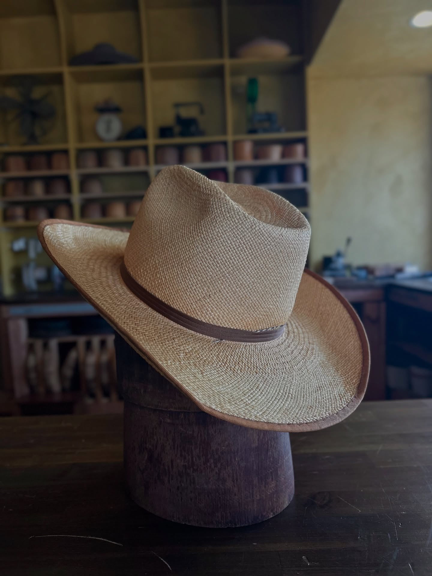 Handwoven Straw Cowboy Hat