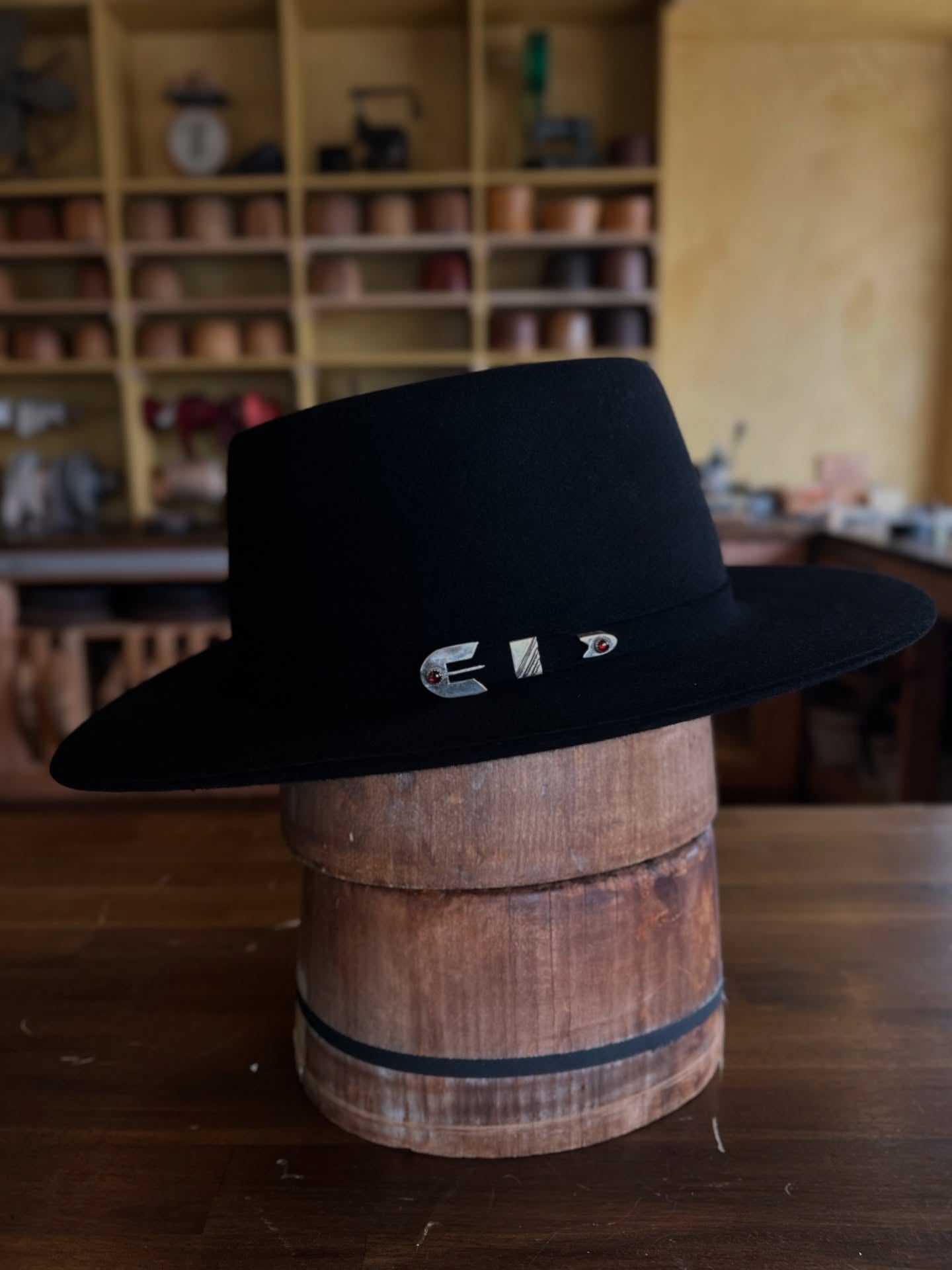 Handcrafted Black Wool Fedora