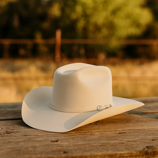 Classic Light Gray Wool Cowboy Hat
