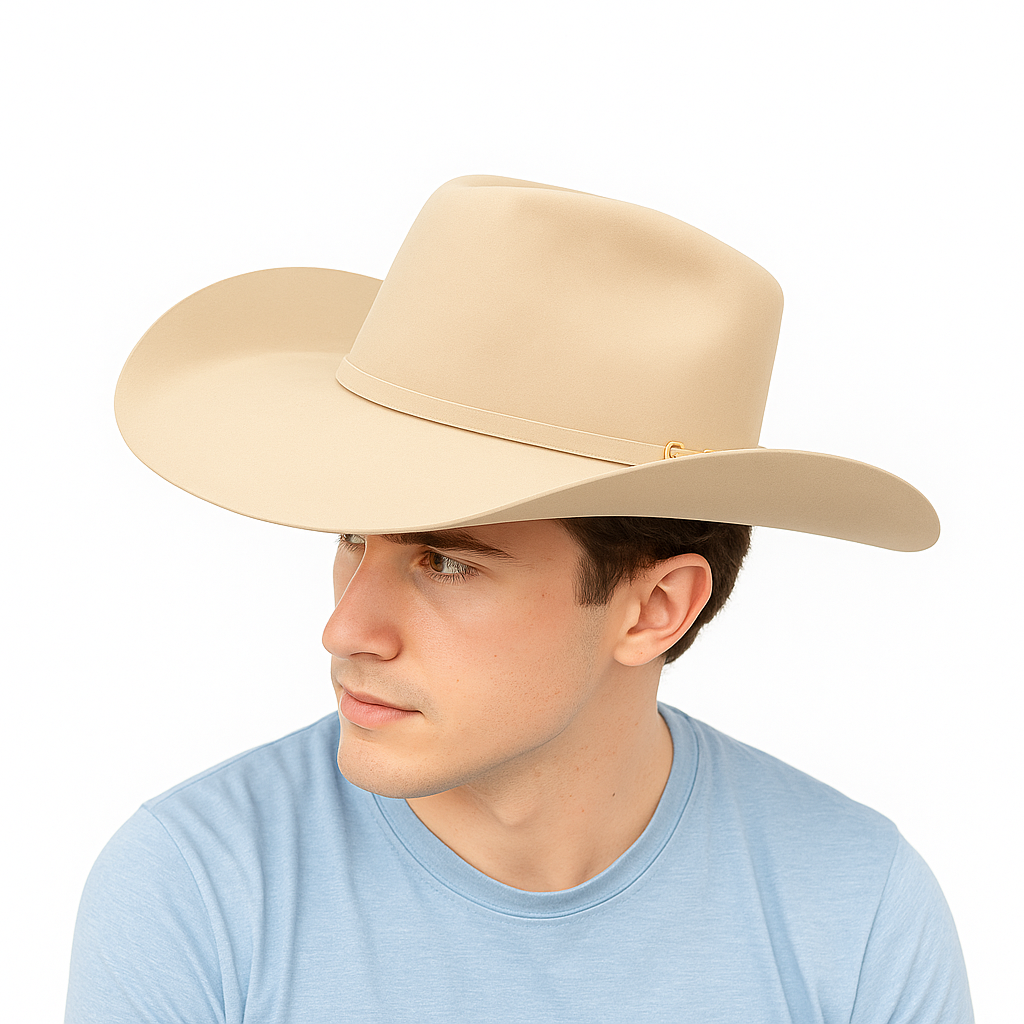 Light Gray Wool Cowboy Hat