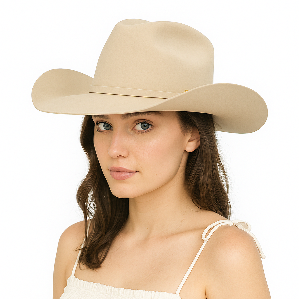 Light Gray Wool Cowboy Hat