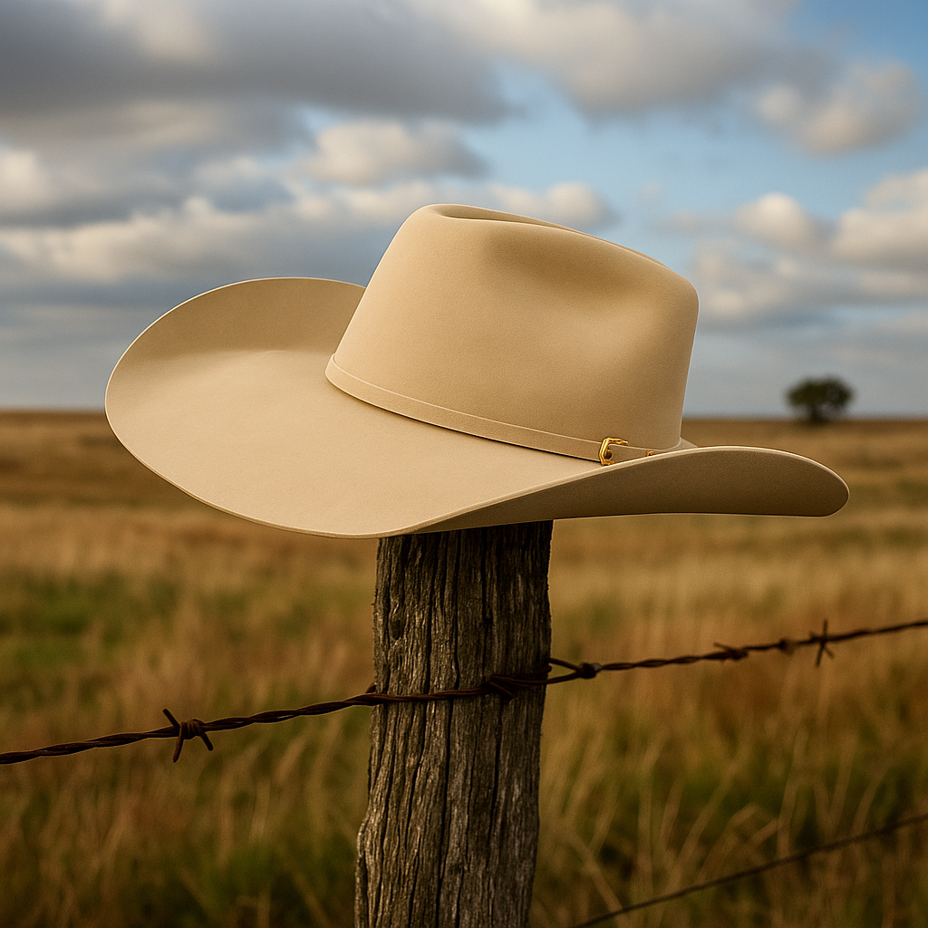 Light Gray Wool Cowboy Hat