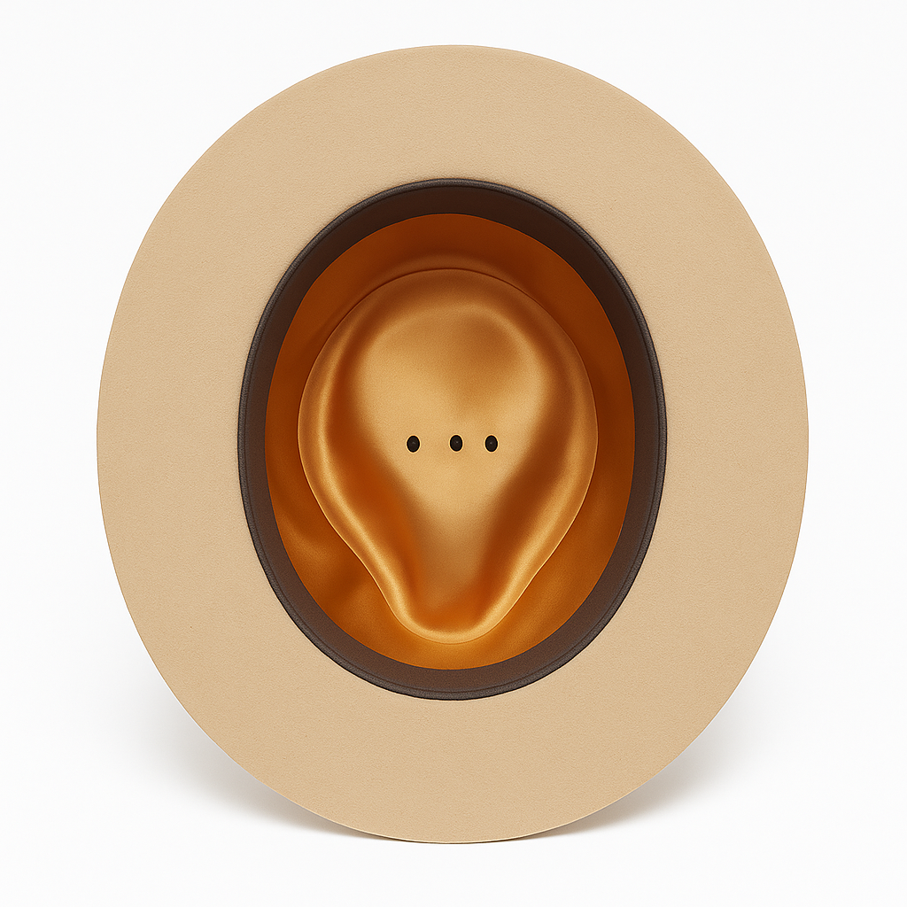 Handcrafted Tan Wool Fedora