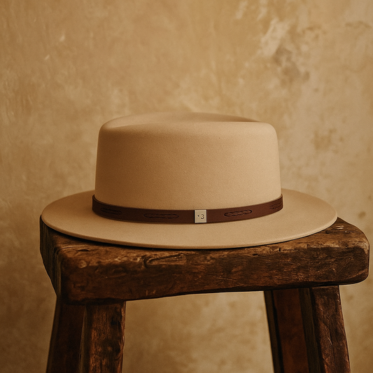 Handcrafted Tan Wool Fedora