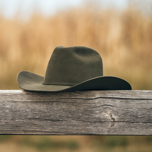 Classic Gray Wool Cowboy Hat