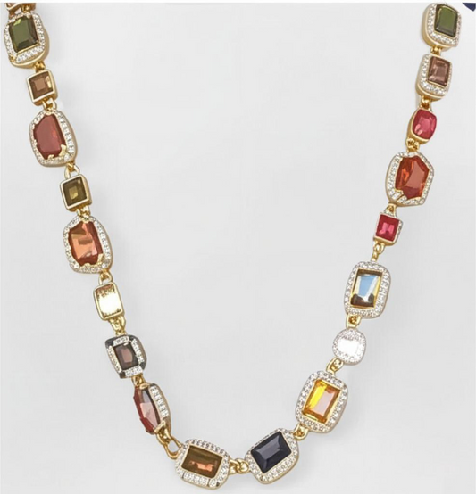 The Gemstone Chain Necklace for Bold Individuals