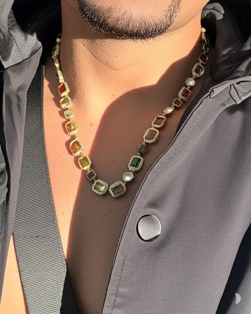 The Gemstone Chain Necklace for Bold Individuals