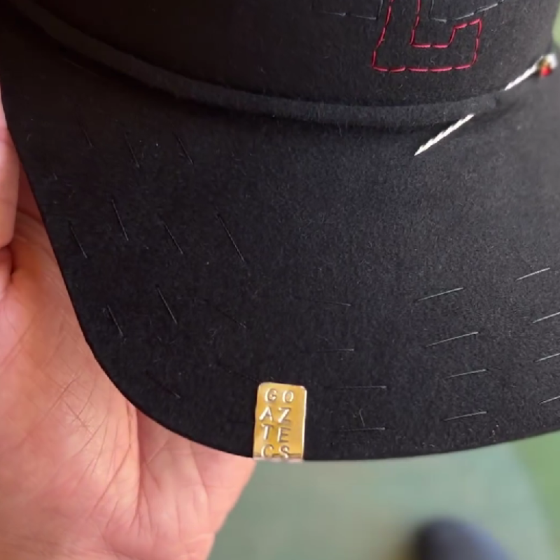 Black Embroidered Baseball Cap